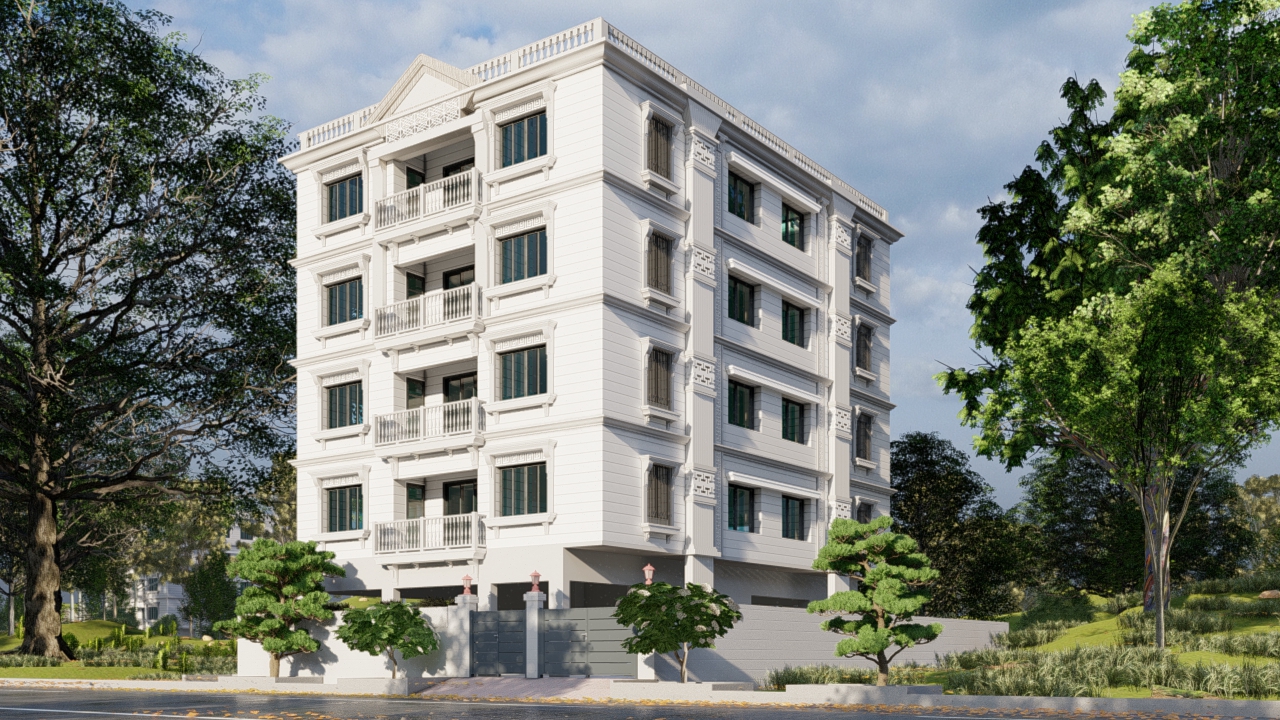 Building Exterior 3D Visualization