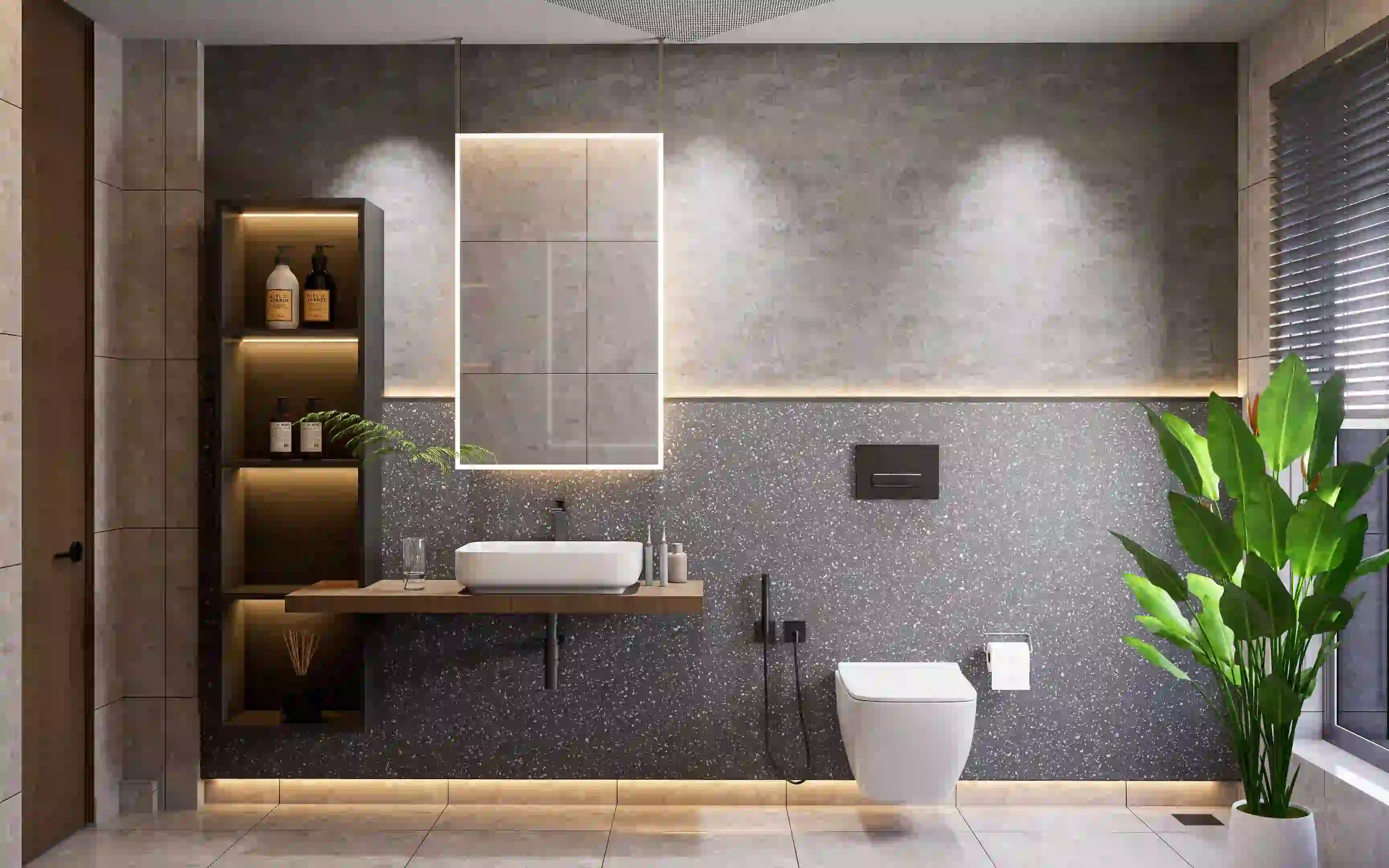 Photorealistic 3D Bathroom Interior Rendering