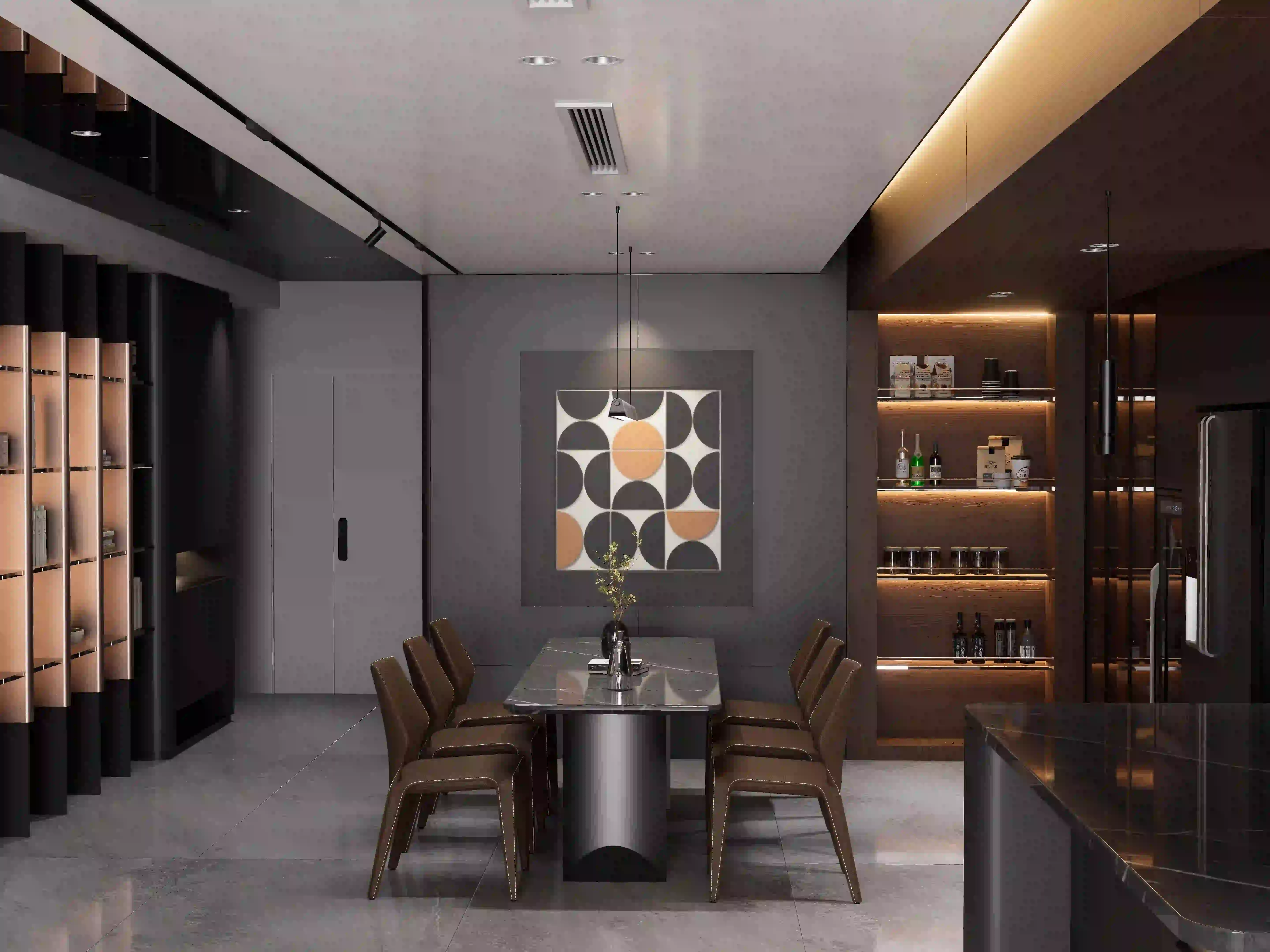 Luxury Dining Room 3D Interior Visualization CGI